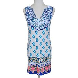 Lilly Pulitzer Harper Shift Dress Sz Small To‎ The Sea Turtle Engineered 26732